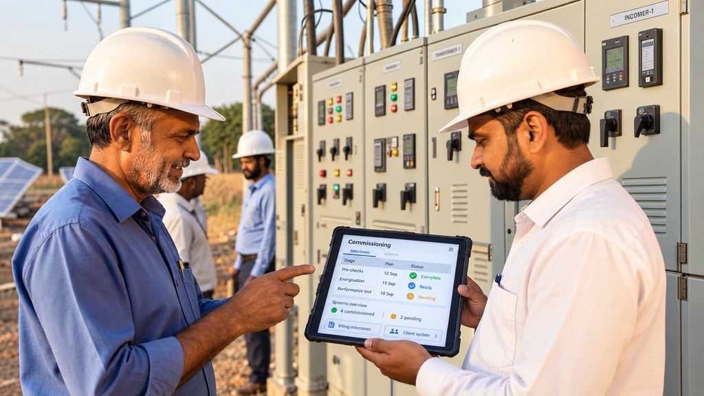 Commissioning milestones tracker